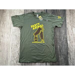 New PBR Party Animal Green Dad Shirt Large Green Professional Bull Riders